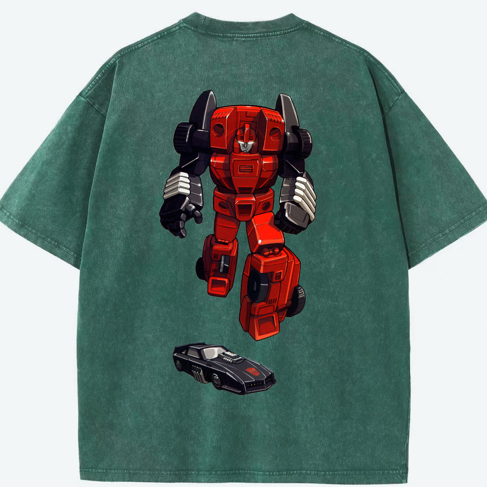 （画像用）  綿100% ヴィンテージ風 半袖Tシャツ（背面プリント）
